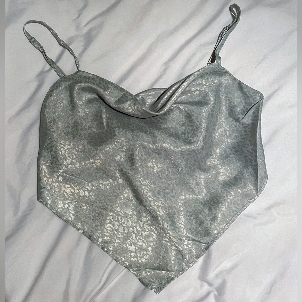 JAPRA green leopard print bandana tank